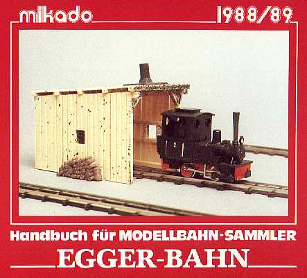 Titelseite des EGGER-BAHN Handbuches von MIKADO, 1988/89
